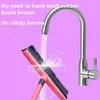 Hand Push Sweepers Multifunctional Telescopic Broom Magic Rubber Besom Cleaner Pet Hair Removal Brush Home Floor Dust Mop Carpet Sweeper cuh 230421