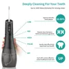 Other Oral Hygiene Oral Irrigator Portable Water Flosser Rechargeable 5 Modes IPX7 400ML Dental Water Jet for Cleaning Teeth 231120