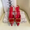 Moda tacón alto Sandalia Firma Mujeres Hombres Diseñador de lujo Bomba Zapato de boda Sexy Malla Tacones de fiesta Negro Rojo Zapatos de vestir Sandale Regalo de dama al aire libre Con caja Tamaño 35-41