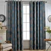 Curtain Curtains For Living Dining Room Bedroom Custom European Luxury Light Chenille Jacquard Window Decor Blue