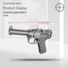 MINI Alloy Toy Gun Model Cannot Shoot Ruger P80 Mauser Metal Gun with Box for Adults Collection Boys Gifts