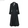 Trench feminino Coats S Jacquard Linen Dress Cotton Dress Elegante Longo Plaxi Longo Maxi Casual Dresse 230421