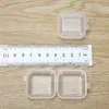 Plastic Beads Storage Containers Mini Clear Square Box Empty Case with Lid for Earplugs Jewelry Hardware or Any Other Small Craft Otfmx