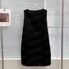 플러스 사이즈 드레스 디자이너 편지 인쇄 여성 조끼 여름 캐주얼 통기성 스커트 여성용 민소매 나일론 드레스