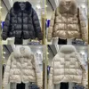 Womens Down Parkas Winter Autumn Fashion Duck Jacket Loose Vintage Parka Coat Fox Fur Collar Inflatable 231121