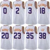 Printed Basketball Man Women Nassir Little Jersey 25 Josh Okogie 2 Drew Eubanks 14 Keita Bates-Diop 21 Jusuf Nurkic 20 Grayson Allen 8 City Black White Orange Purple