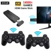 ゲームコントローラージョイスティックビデオゲームコンソール24Gデュアルワイヤレスハンドヘルドスティック4K 14000 64GBビンテージクリスマスギフトPS1GBAボーイM8 Pro 231120