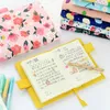 Flower Leather A5 Notebook Diary Agenda Weekly Planner Writing Memo Pads Book Stationery Office School Supplies