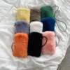 Evening Bags Fashion Ladies Faux Fur Cell Phone Purse Phone Case Girls Cute Fluffy Sling Bag Plush Mini Crossbody Purses For Women 231121