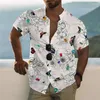 Men's Casual Shirts Fashion Summer Aloha Shirt Tropical 3D Print Men And Women's Harajuku Street Leisure Beach Short Sleeve Top
