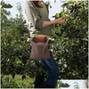 Sacs de rangement Sac de recherche de nourriture en plein air Portable Pochette de cueillette de fruits Pliable Berry Puch Randonnée Cam Dstring Toile Lx5141 Drop Livraison Dhucj