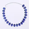 Choker 2023 Fashion Blue Rhinestone Necklace Women Vintage Chain Banquet Crystal Bib Statement Wedding Sieraden