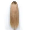 Kantpruiken 4/27 ombre tweekleurige Braziliaans menselijk haar rechte kant voor pruik met babyhaar voorgeplukt