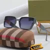 Designer óculos de sol design listrado com letra B com caixa chiqueiro clássico vintage para viagens de festa