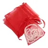 Sacs de rangement 100 pièces/ensemble sac cadeau bijoux emballage pochette en Organza emballage fête d'anniversaire décor mariage noël fournitures