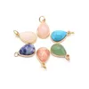 Pendant Necklaces Natural Stone Faceted Water Drop Shape Gemstone Exquisite Charms For Jewelry Making Diy Bracelet Necklace Earrings Gifts