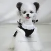 Designer roupas para cães verão vestuário para cães pet vestido camisa luxo cão sundress impresso cão princesa vestido filhote de cachorro saia com letras clássicas para cães pequenos gatos XXXS A737