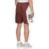 Shorts pour hommes Vêtements de créateurs Short Rhude Sunset Spliced avec couleur contrastée Tendance Unisexe Beach Nylon Capris Fog Couples Joggers Sportswear