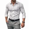 Camisas Casuais Masculinas CaseClear Vestido Vintage Para Homens Slim Fit