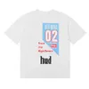 Spring and summer American tide Rhu racing car printing men and women with the same casual round neck short sleeve T-shirt