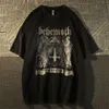 MEN S T TRATS CROSS PORTRAIT SILED SIRT TIRT LOOSER INS DARK STYLE TOP TOPREALLE TOP