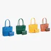 2022 Luxurys Designers Tote Bag Leather Mens WalletsカードホルダーAnjou Mini Cross Body二重面ショッピングトートハングバッグ肩281b