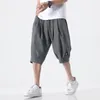 Shorts pour hommes été hommes grande taille 8XL décontracté lâche mode coréenne sarouel hommes Bermudes Streetwear Hip Hop Baggy