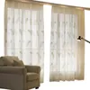 Curtain 2023 White Feather Embroidery Screens Stylish Minimalist Living Room Bedroom Bay Window