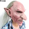 Männer Latex Maske Goblins Große Nase Horror Maske Gruselige Kostüm Party Cosplay Requisiten Gruselige Maske für Halloween Terror Zombie T20233o