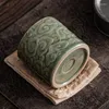 Tazze Piattini Tazza in ceramica europea Dipinto a mano Nuvole di buon auspicio in rilievo Decor Tazza d'acqua Tavolino da caffè Tazze da tè per la casa moderna