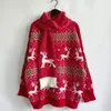 Women's Sweaters Round Neck Long Sleeved Snowflake Christmas Themed Three-Dimensional Decoration Women Sweater Scarf Two-piece Set Fashion