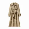 Women's Trench Coats SHUCHAN Casacos De Inverno Feminino High Street Polyester Viscose Adjustable Waist Double Breasted