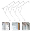Curtain 4 Pcs Securing Clip Sheer Window Curtains Vertical Blinds Replacement Plastic Replaceable Valance Clips