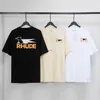 Men's T-shirts 23 New American Fashion Label Rhude Printed Letters Street Hip-hop and Wo Lovers' Round Neck Short-sleeved T-shirt