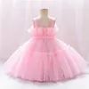 Robes de fille Filles volants robe de princesse pour enfants mariage élégant fête Tutu robe de bal enfants anniversaire Pageant Communion robes formelles