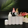 60ml Köpük Dispenser Pompa Şişeleri Altın Pompalı Üst Plastik Kozmetik Makyaj Losyon Depolama Konteyneri 2oz Mousse Foamer Pompa Şişesi Xinti