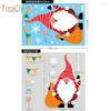 Party Decoration 10Pcs/lot Christmas Decorations Santa Claus Elk Electrostatic Stickers Shopping Mall Glass Window