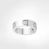 Luxury Jewelry Love Ring For Women Titanium Steel Alloy Gold-Plated Process Fashion Accessories Never Fade Not Allergic