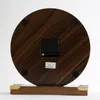 テーブルクロック豪華な木製時計ビンテージホームデコレーションリビングルームオフィスデスクトップデスクウッドサイレントウォッチギフト