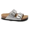 Sandales Arizona glisses Birks Stock Men Men de femmes Birko-Flor Nubuck Leather sabots Mocha Beach Chaussures Plateforme de curseur extérieur Sandale