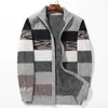 Men's Sweaters ICPANS Plus Size L-6XL Winter Male Lamb Cashmere Cardigans Men Cotton Polyester Coat Thicken Warm Cardigan 2024