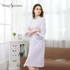 Vêtements de nuit pour femmes serviette amoureux été mode gaufre peignoir femmes sucer l'eau bain Robe grande taille Sexy Peignoir Robe de chambre