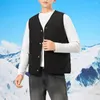 Gilets pour femmes veste thermique douce élégant col en v gilet sans manches chaud coupe-vent décontracté hiver gilet manteau temps froid