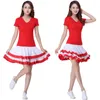 Gym Clothing Latin Dance Skirt For Woman Ballroom Tango Costume White Rumba Samba Women Training Dress Performance Wears