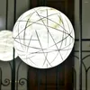 シャンデリアクリエイティブデザインボールシェイプ竹製の織りラタンハンディングシャンデリアエルロビー階段装飾照明