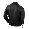 Hommes en cuir Faux Moto peau de vache véritable veste hommes mince pierre fraisée rétro cuir de veau manteau Moto Biker vêtements d'équitation 231120