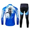 Jersey rowerowe zalicza koszulki rowerowe z długimi rękawami z spodniami dla mężczyzn Najnowsze jesienne zimowe zestawy rowerowe