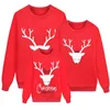 Familie bijpassende outfits 2024 Kerst Familie bijpassende outfits Moeder Kinderen Kerstmis Herten Sweatshirt Herfst Winterkleding Vader Moeder Jongen Meisje Hoodies Look 231121