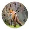 Wall Clocks Hunting Cunning Plant PVC Digital Clock Modern Design Living Room Decor Large Watch Mute Hanging