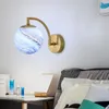 Lampa ścienna Nordic Color Glass Lampss Lampy sypialnia Bórze Sofa Sofa